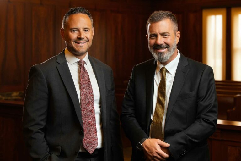 personal injury lawyers Jeremy Bishop and Brian Roach of Roach and Bishop Law